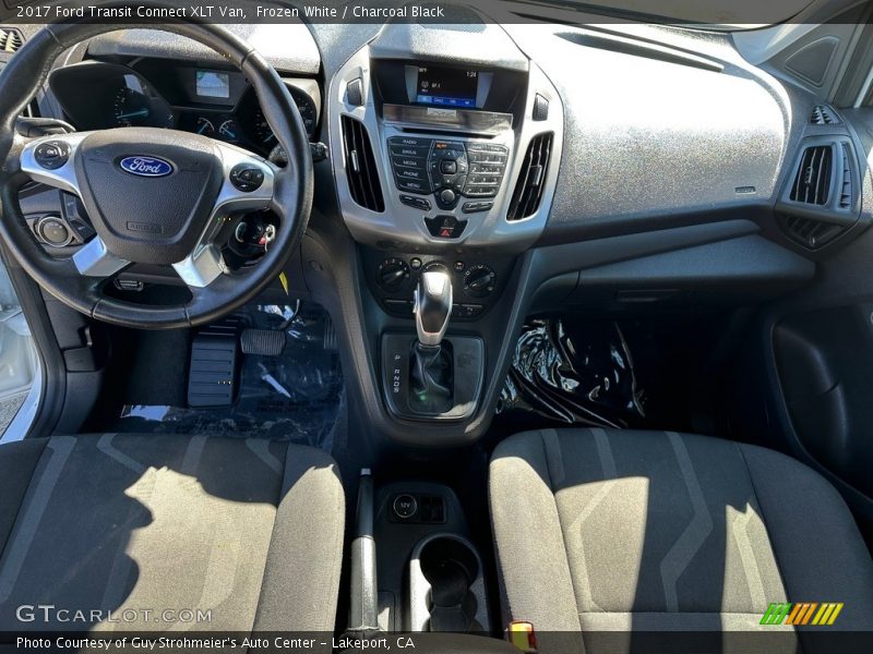 Frozen White / Charcoal Black 2017 Ford Transit Connect XLT Van