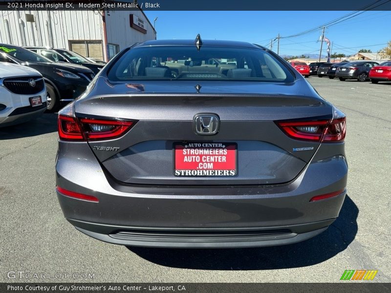 Modern Steel Metallic / Black 2021 Honda Insight EX