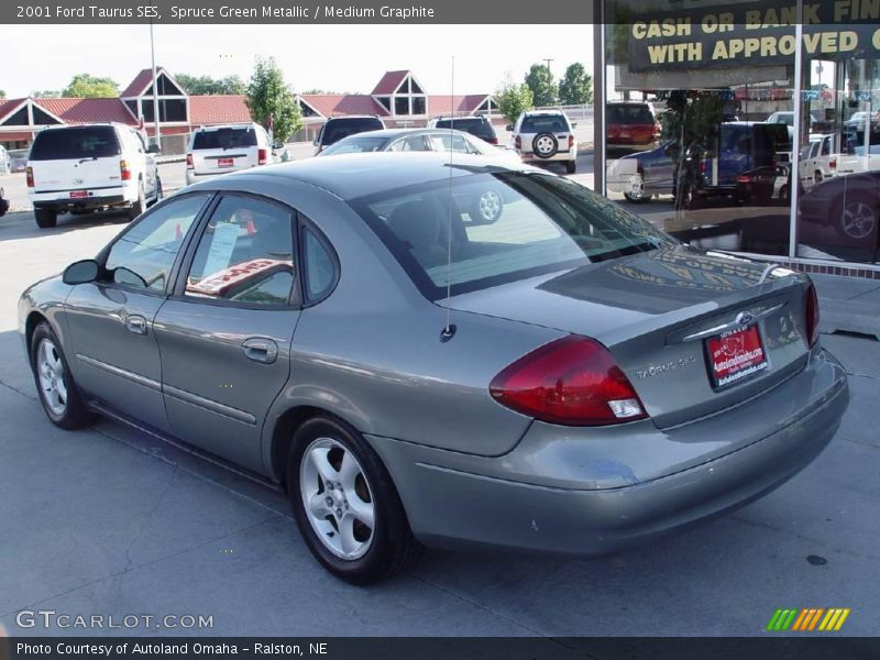 Spruce Green Metallic / Medium Graphite 2001 Ford Taurus SES