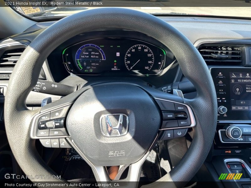 Modern Steel Metallic / Black 2021 Honda Insight EX