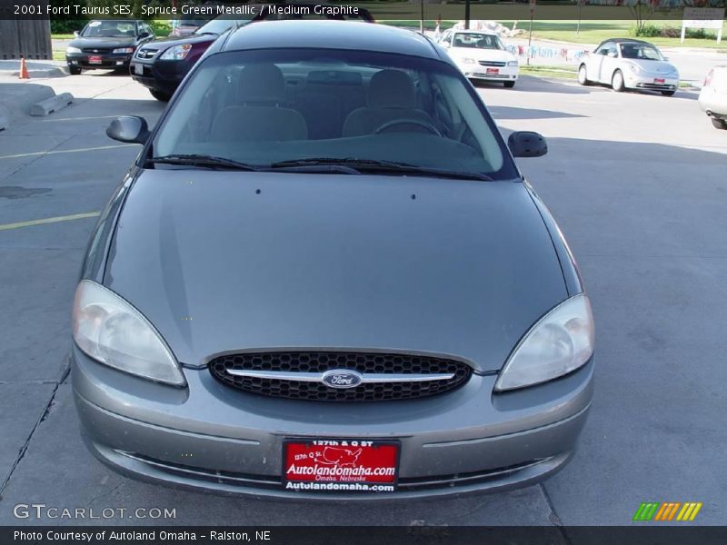 Spruce Green Metallic / Medium Graphite 2001 Ford Taurus SES
