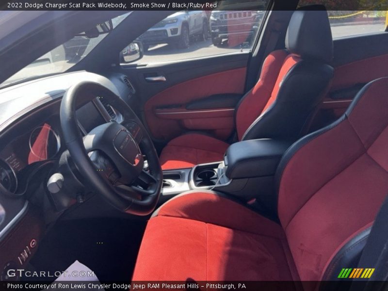 Smoke Show / Black/Ruby Red 2022 Dodge Charger Scat Pack Widebody