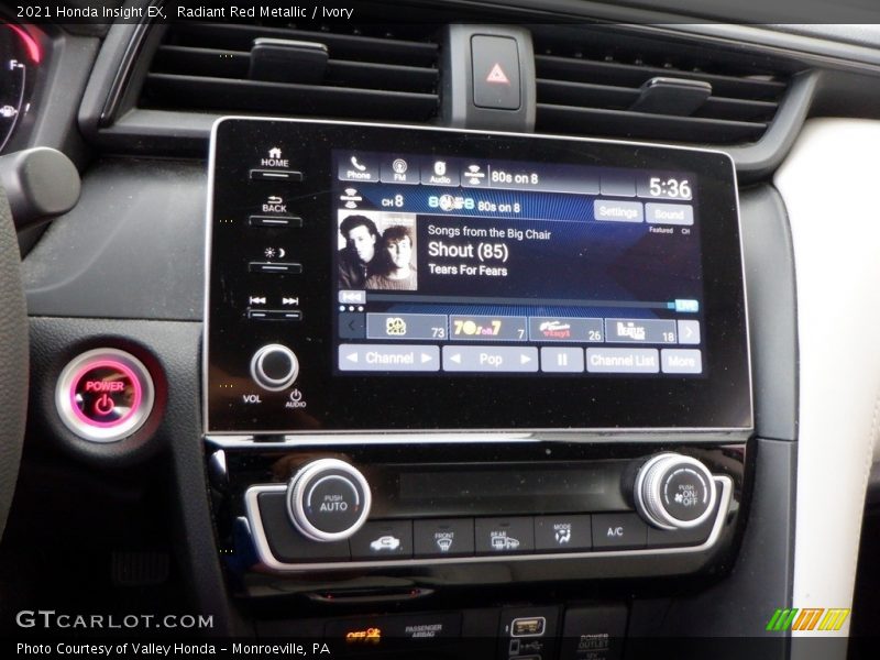 Audio System of 2021 Insight EX