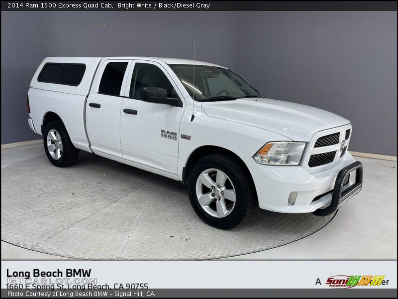 Bright White / Black/Diesel Gray 2014 Ram 1500 Express Quad Cab