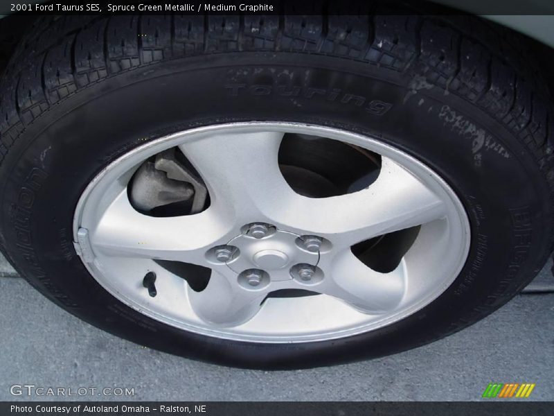 Spruce Green Metallic / Medium Graphite 2001 Ford Taurus SES