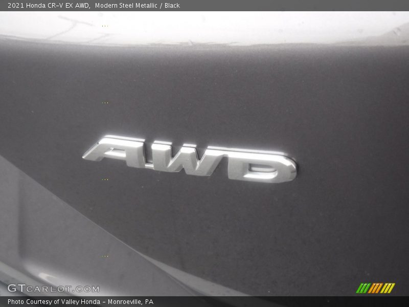 Modern Steel Metallic / Black 2021 Honda CR-V EX AWD