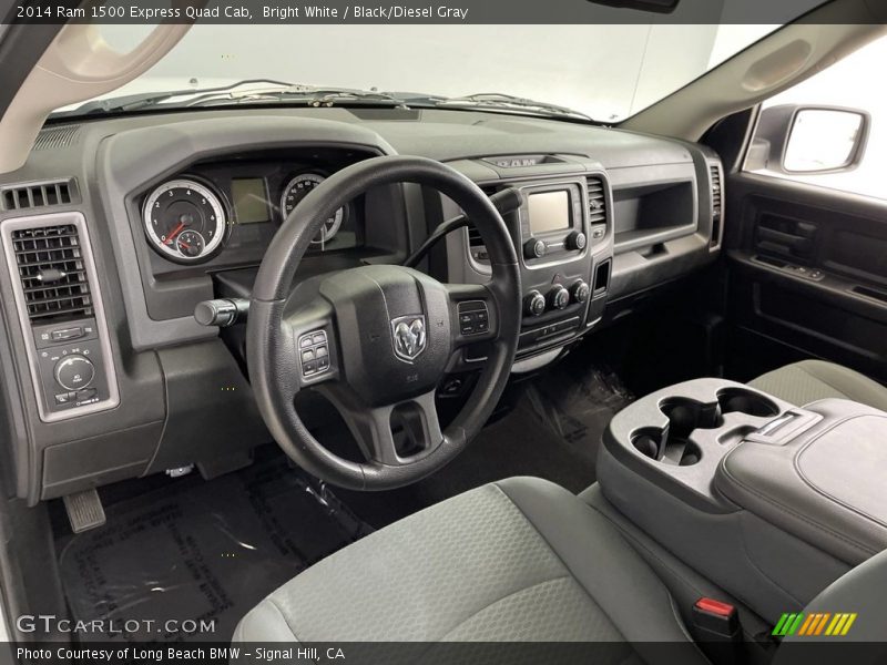 Bright White / Black/Diesel Gray 2014 Ram 1500 Express Quad Cab