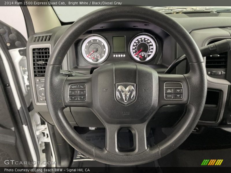 Bright White / Black/Diesel Gray 2014 Ram 1500 Express Quad Cab