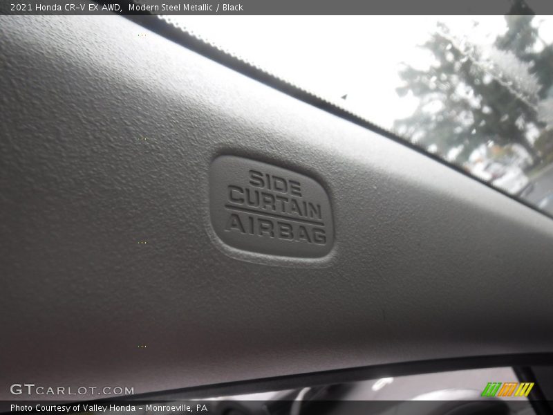 Modern Steel Metallic / Black 2021 Honda CR-V EX AWD