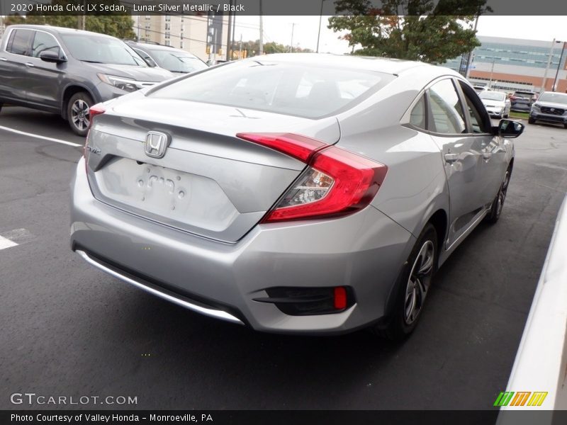 Lunar Silver Metallic / Black 2020 Honda Civic LX Sedan