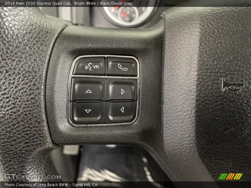 Bright White / Black/Diesel Gray 2014 Ram 1500 Express Quad Cab