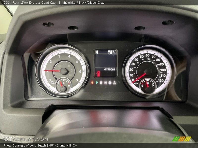 Bright White / Black/Diesel Gray 2014 Ram 1500 Express Quad Cab