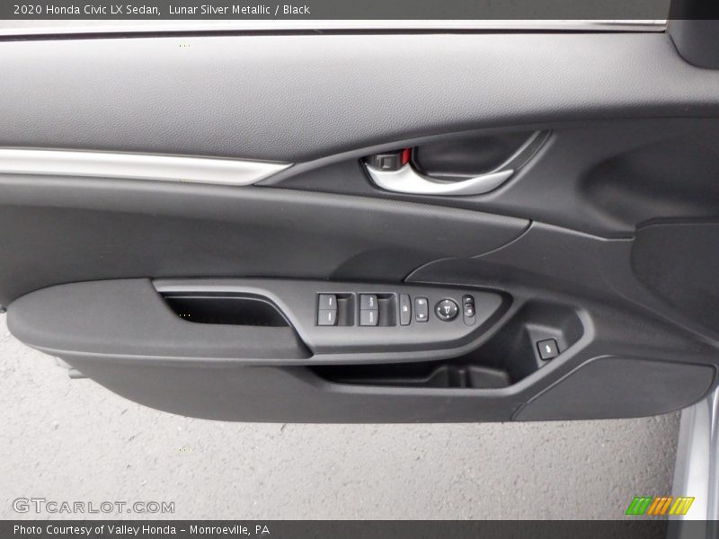 Lunar Silver Metallic / Black 2020 Honda Civic LX Sedan