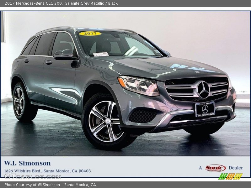 Selenite Grey Metallic / Black 2017 Mercedes-Benz GLC 300