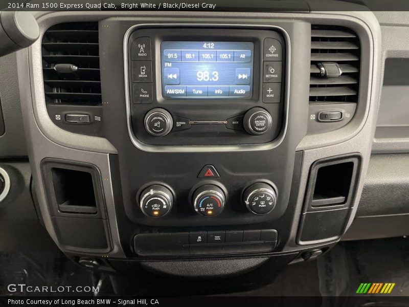 Bright White / Black/Diesel Gray 2014 Ram 1500 Express Quad Cab