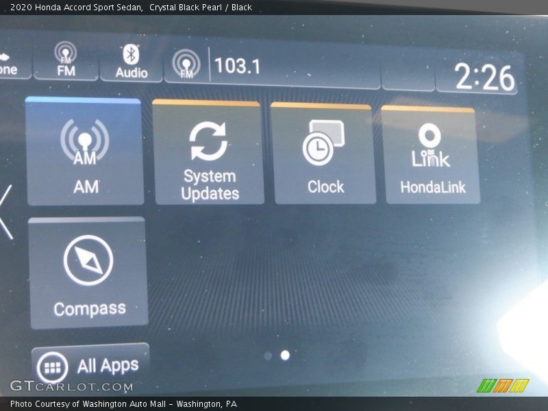 Crystal Black Pearl / Black 2020 Honda Accord Sport Sedan