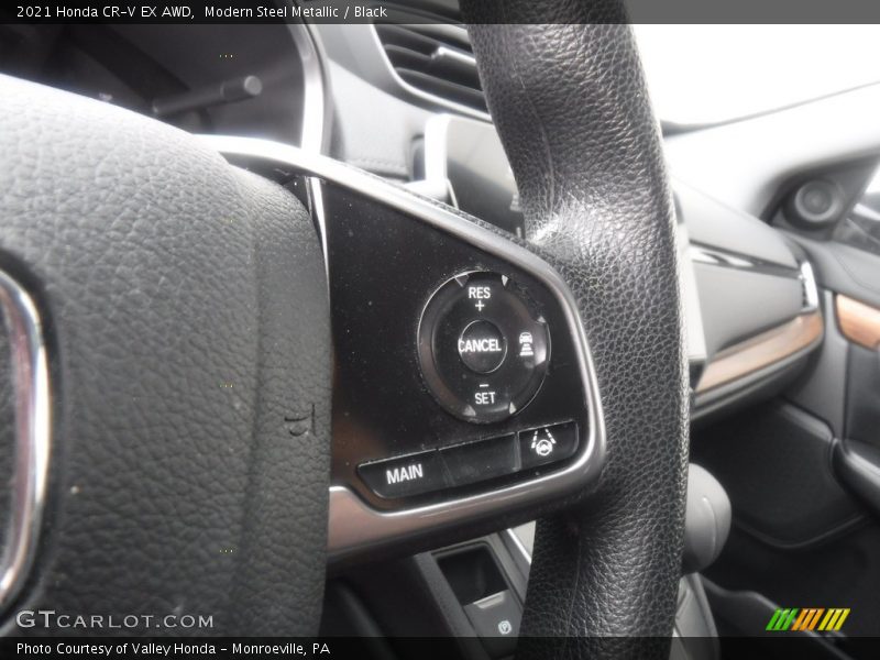 Modern Steel Metallic / Black 2021 Honda CR-V EX AWD