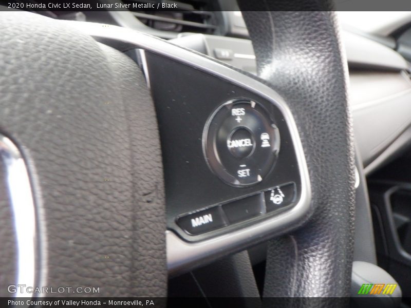 Lunar Silver Metallic / Black 2020 Honda Civic LX Sedan