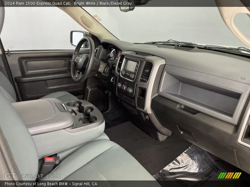 Bright White / Black/Diesel Gray 2014 Ram 1500 Express Quad Cab