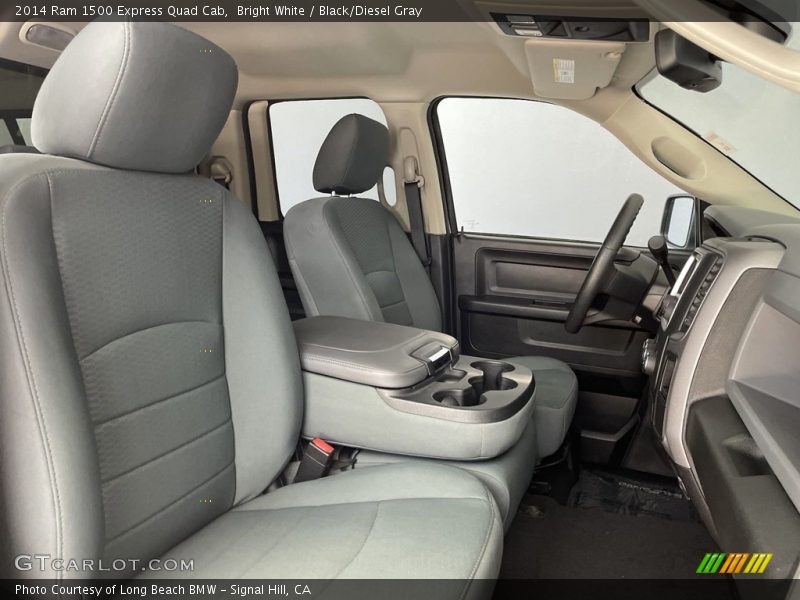Bright White / Black/Diesel Gray 2014 Ram 1500 Express Quad Cab