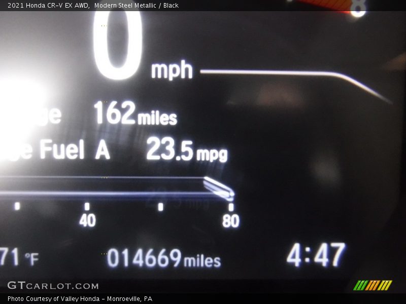 Modern Steel Metallic / Black 2021 Honda CR-V EX AWD