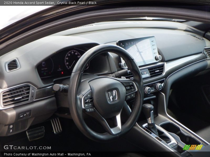 Crystal Black Pearl / Black 2020 Honda Accord Sport Sedan