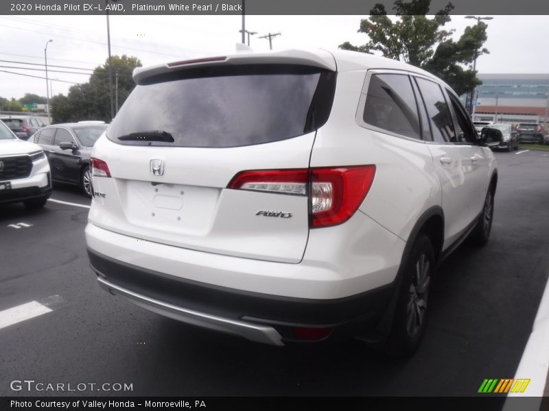 Platinum White Pearl / Black 2020 Honda Pilot EX-L AWD