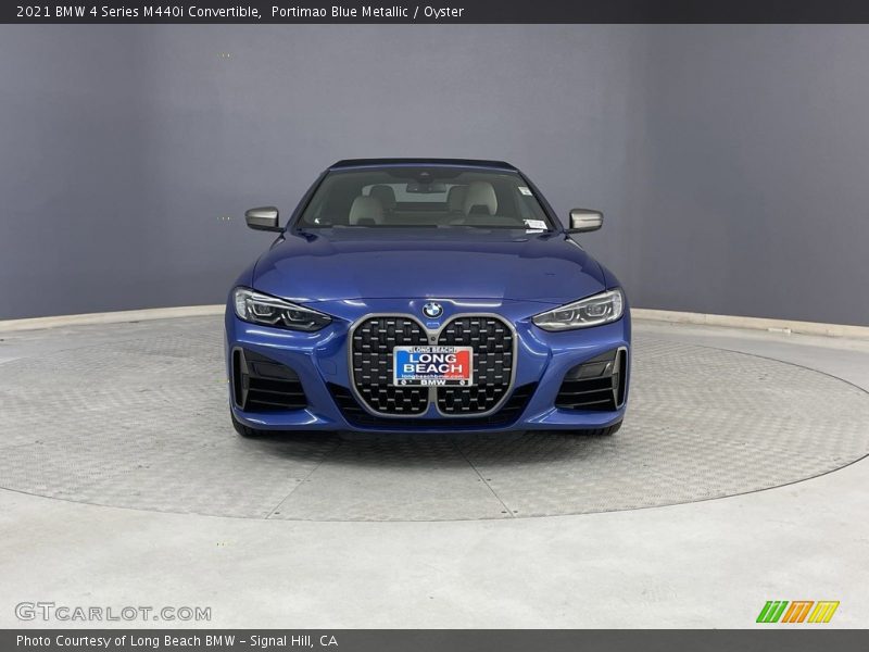 Portimao Blue Metallic / Oyster 2021 BMW 4 Series M440i Convertible