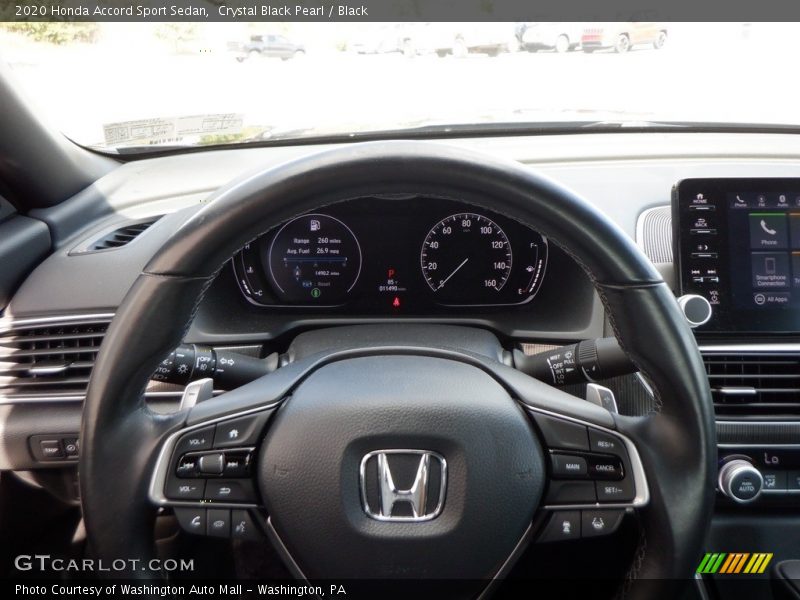Crystal Black Pearl / Black 2020 Honda Accord Sport Sedan