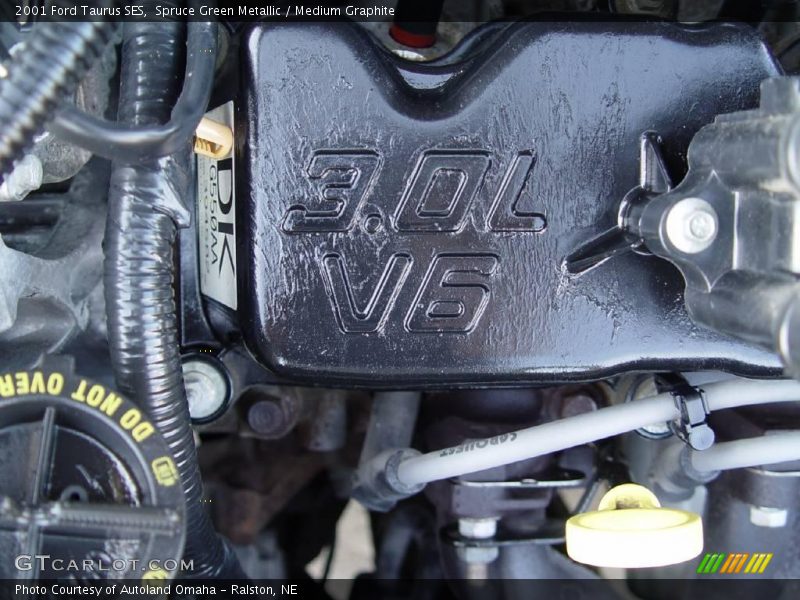 Spruce Green Metallic / Medium Graphite 2001 Ford Taurus SES
