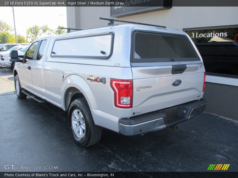 Ingot Silver / Medium Earth Gray 2016 Ford F150 XL SuperCab 4x4