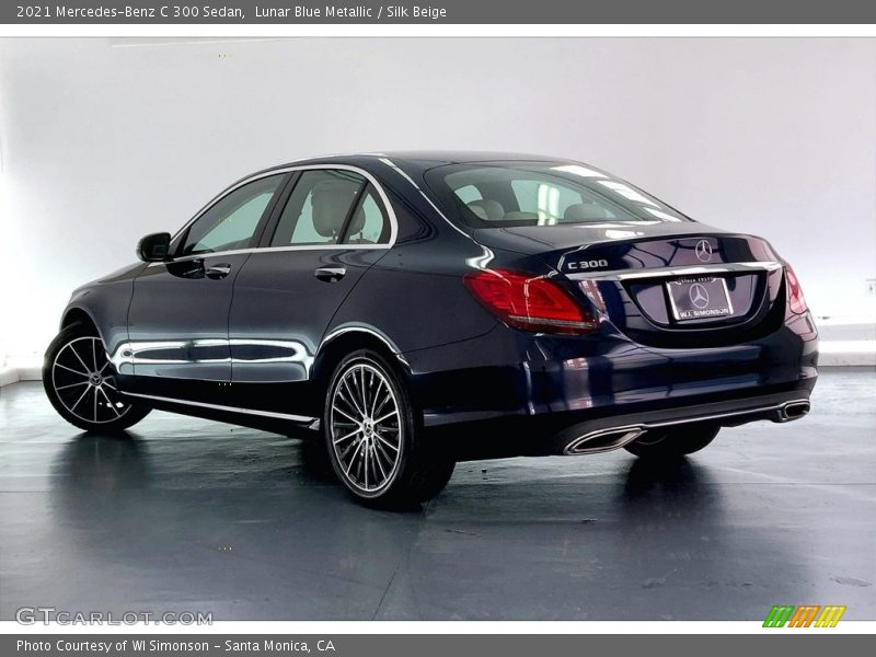 Lunar Blue Metallic / Silk Beige 2021 Mercedes-Benz C 300 Sedan