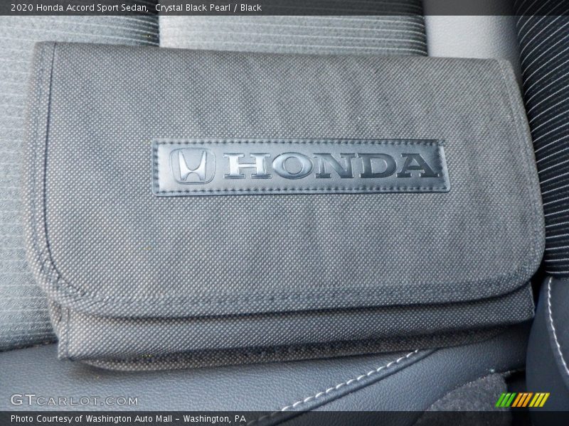 Crystal Black Pearl / Black 2020 Honda Accord Sport Sedan