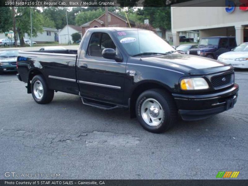 Black / Medium Graphite 1998 Ford F150 STX Regular Cab