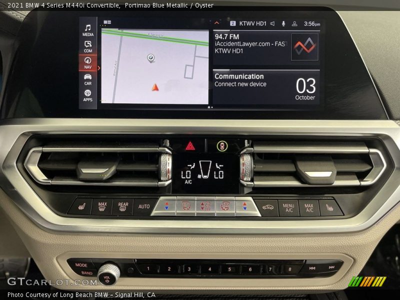 Controls of 2021 4 Series M440i Convertible