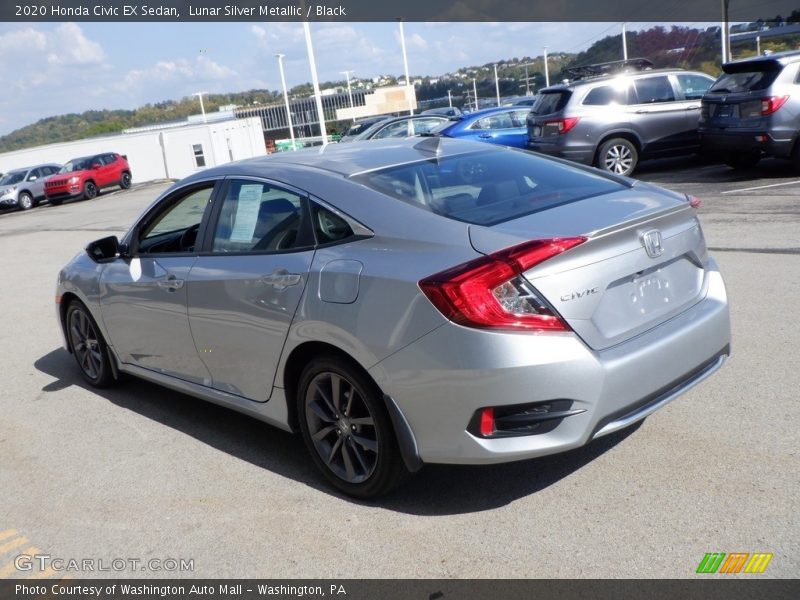 Lunar Silver Metallic / Black 2020 Honda Civic EX Sedan