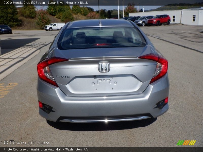 Lunar Silver Metallic / Black 2020 Honda Civic EX Sedan