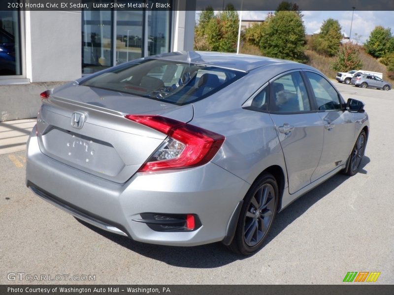 Lunar Silver Metallic / Black 2020 Honda Civic EX Sedan