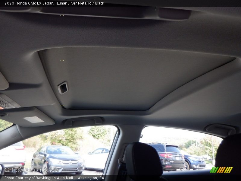 Lunar Silver Metallic / Black 2020 Honda Civic EX Sedan