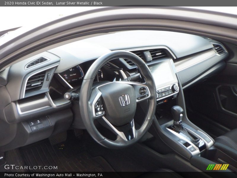 Lunar Silver Metallic / Black 2020 Honda Civic EX Sedan