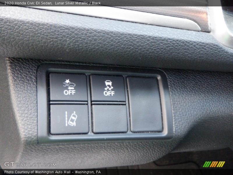 Lunar Silver Metallic / Black 2020 Honda Civic EX Sedan