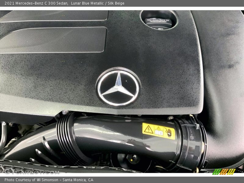 Lunar Blue Metallic / Silk Beige 2021 Mercedes-Benz C 300 Sedan