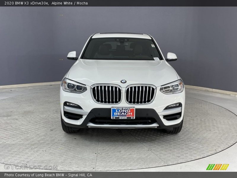 Alpine White / Mocha 2020 BMW X3 xDrive30e
