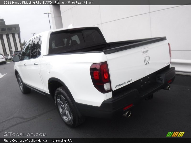 Platinum White Pearl / Black 2021 Honda Ridgeline RTL-E AWD