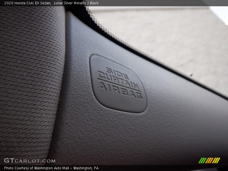 Lunar Silver Metallic / Black 2020 Honda Civic EX Sedan
