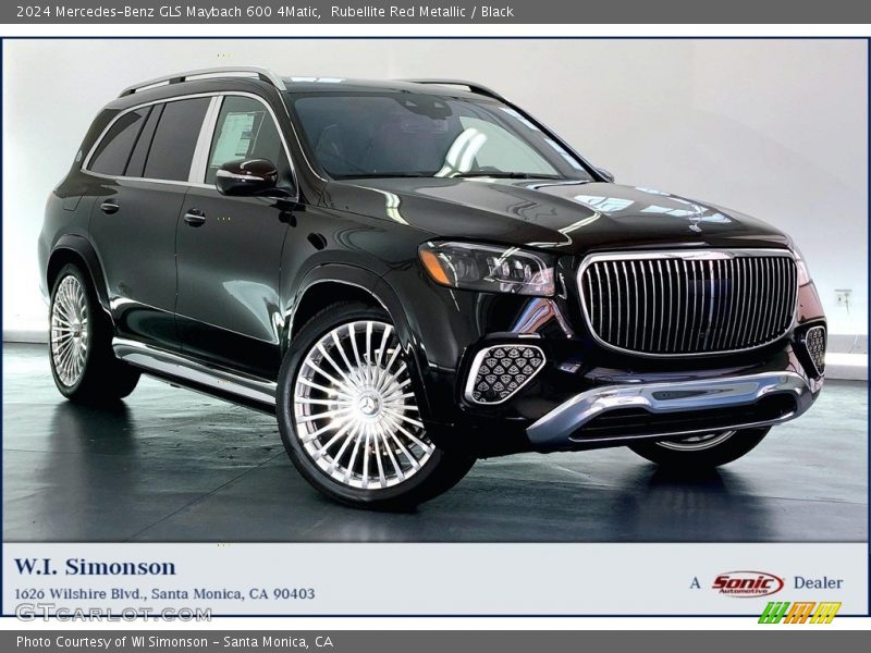 Rubellite Red Metallic / Black 2024 Mercedes-Benz GLS Maybach 600 4Matic