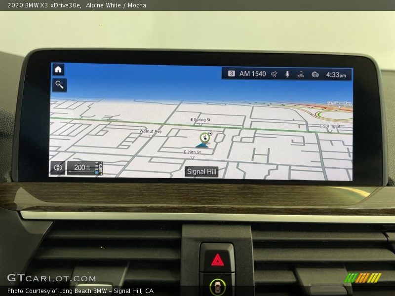 Navigation of 2020 X3 xDrive30e