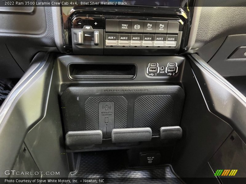Controls of 2022 3500 Laramie Crew Cab 4x4