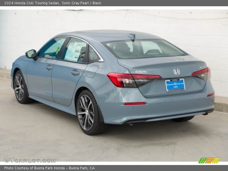 Sonic Gray Pearl / Black 2024 Honda Civic Touring Sedan