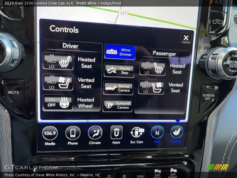 Bright White / Indigo/Frost 2020 Ram 1500 Limited Crew Cab 4x4